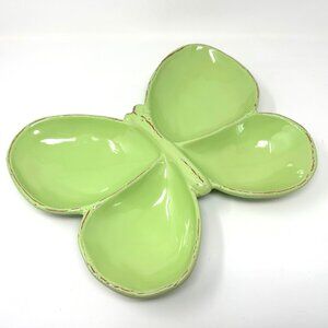 Beautiful Vietri Butterfly Large Sectioned Platter Made In Italy